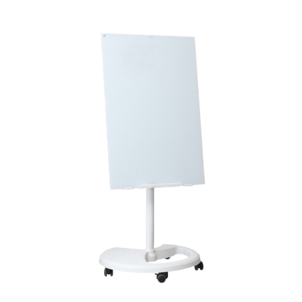 36" x 24" Magnetic Glass Dry-Erase Whiteboard – Adjustable Height & Wheels_4Dock